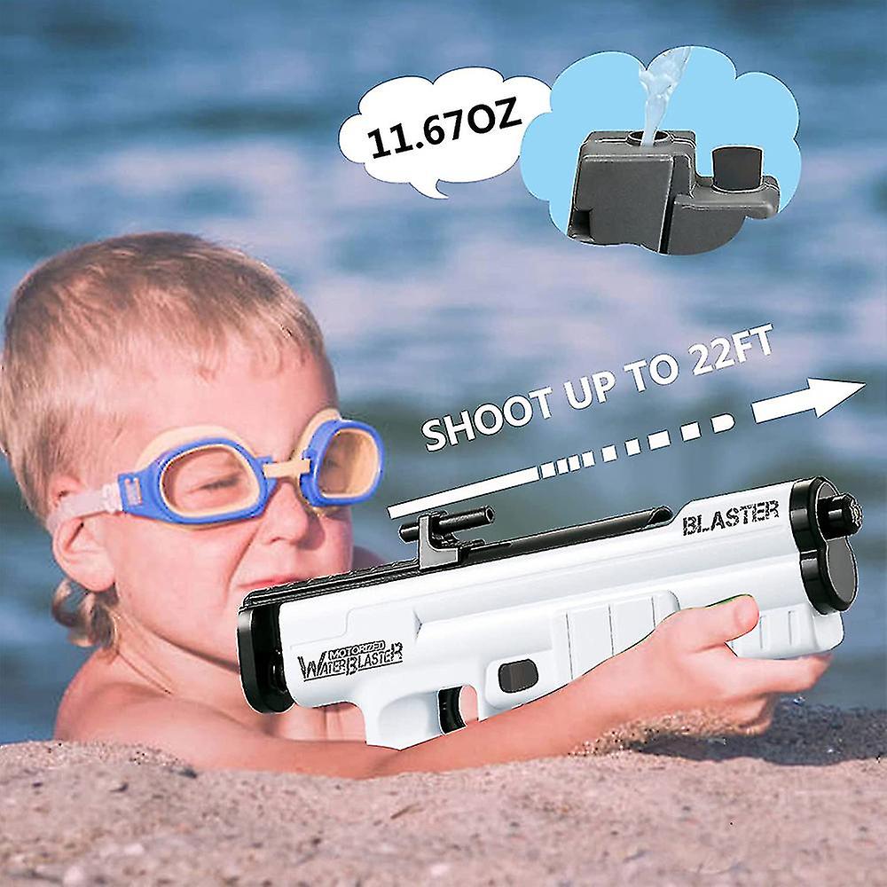 Automatic Electric Water Gun Large Capacity Summer Squirt Blaster Pool Beach Toy Kids