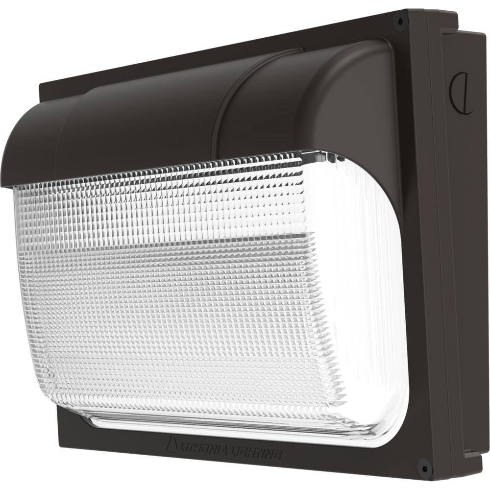 Lithonia Lighting Contractor Select TWX2 250-Watt Equivalent Integrated LED Dark Bronze Wall Pack Light Adjustable Lumen Output 5000K TWX2 LED ALO 50K MVOLT DDBTXD