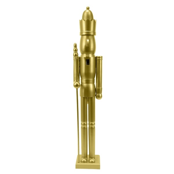 36 Inch Wooden Gold King Nutcracker