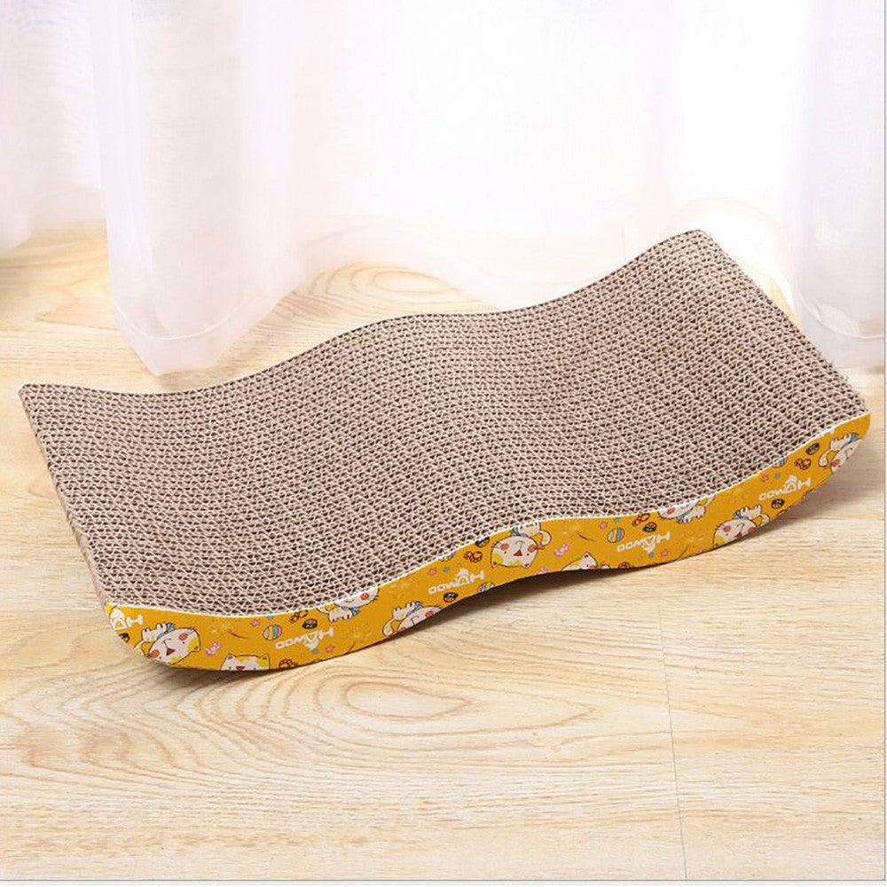 Pet Cat Scratching Pad Pet Corrugated Cardboard Catnip Cardboard Scratcher A Pet Supplies Wearing Accessories Toy Beds