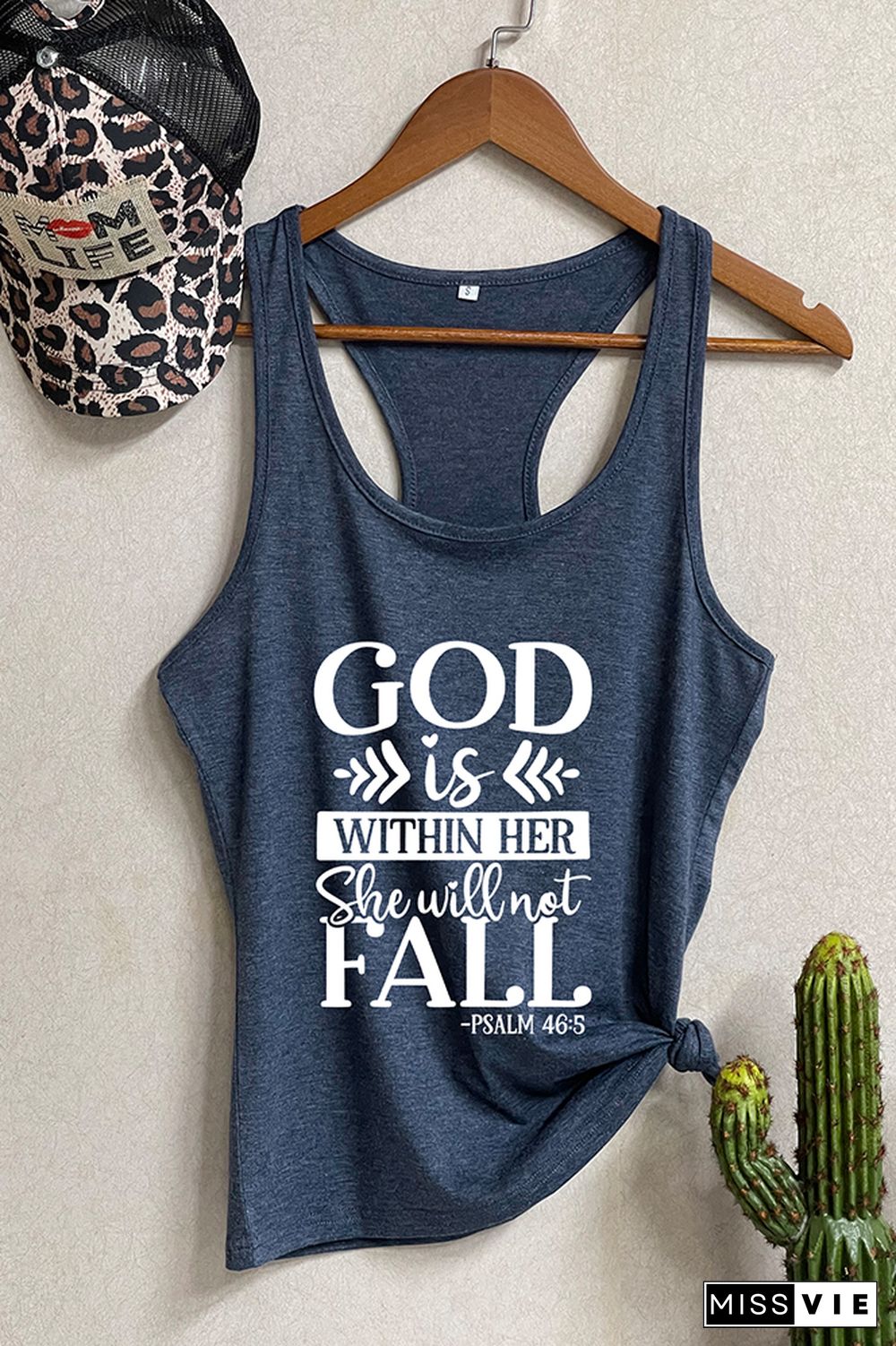 God is within her she will not fall Sleeveless Tank Top Wholesale