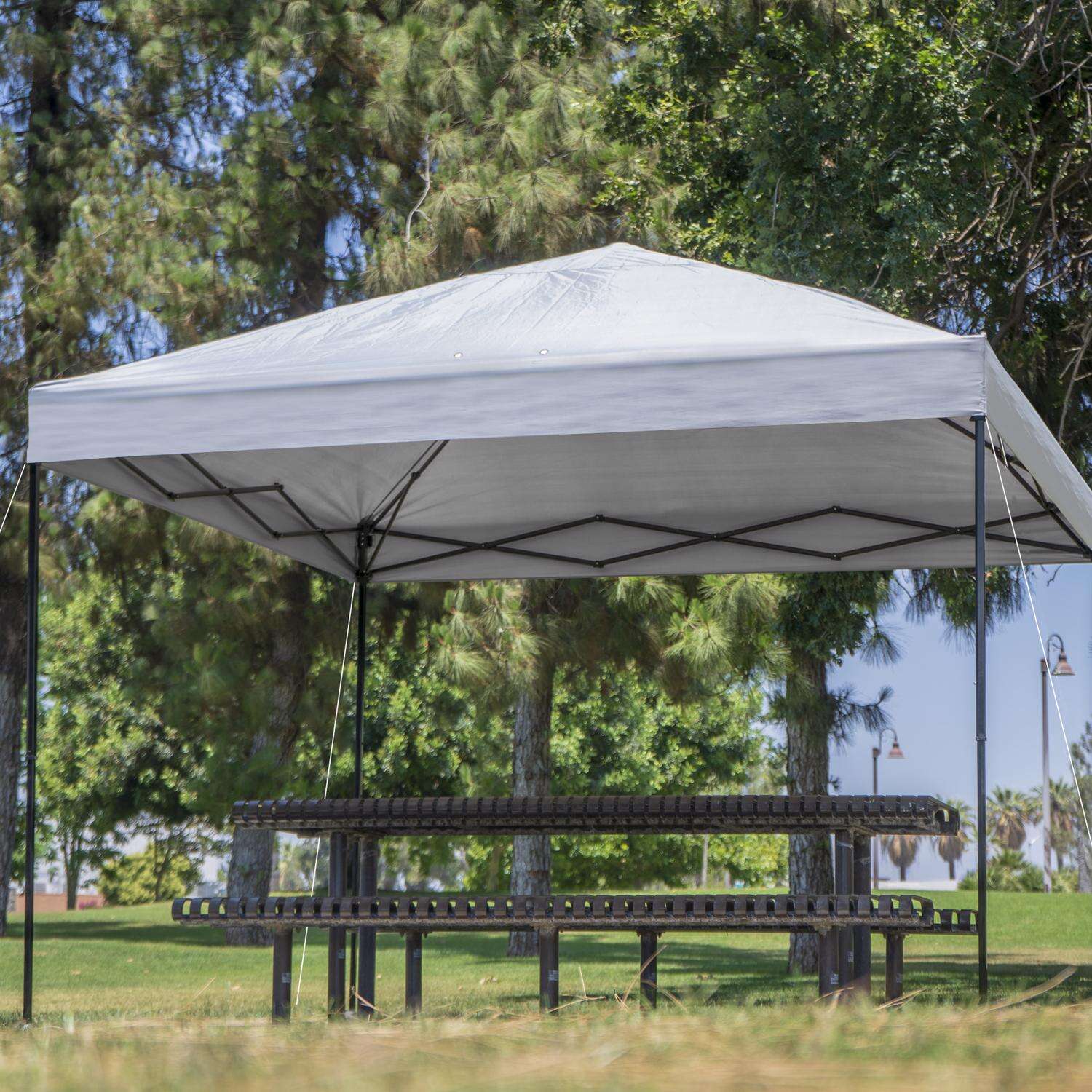 Crown Shades One Touch Polyester Canopy 9.38 ft. H X 10 ft. W X 10 ft. L