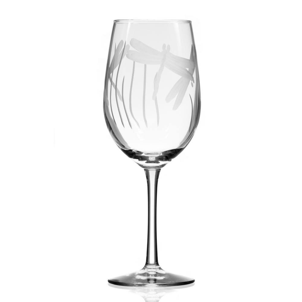 Rolf Glass Dragonfly 12 oz. Clear White Wine Glass (Set of 4) 206424-S4