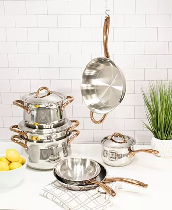 BergHOFF Ouro 18 10 Stainless Steel 14 Piece Cookware Set