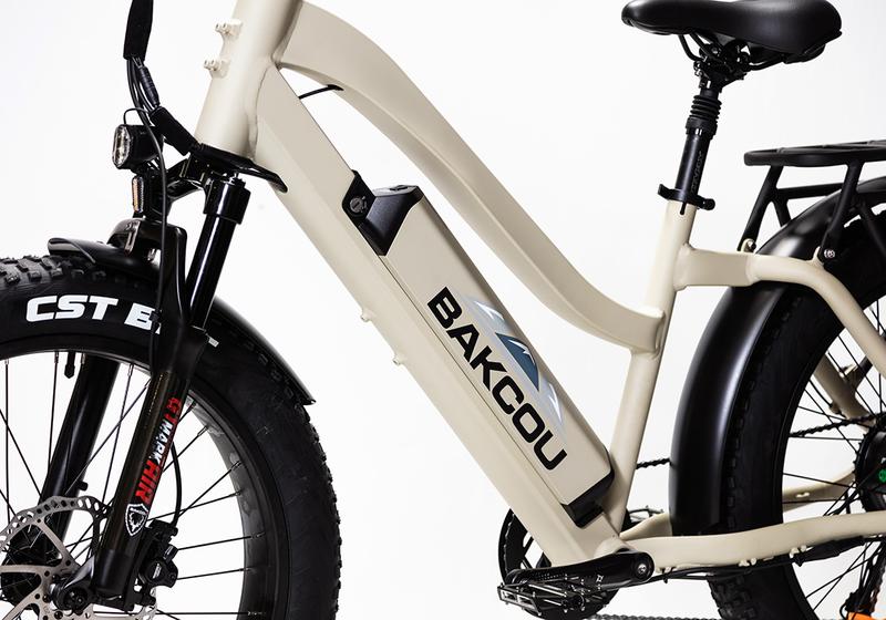 Bakcou Flatlander ST Frame Hunting Ebike Fat Tire Electric Mountain Bike 750w For Riders 5'6 and Shorter