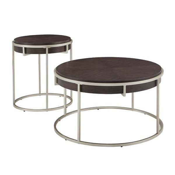 Cooke Round Table with Metal Base from iNSPIRE Q Modern