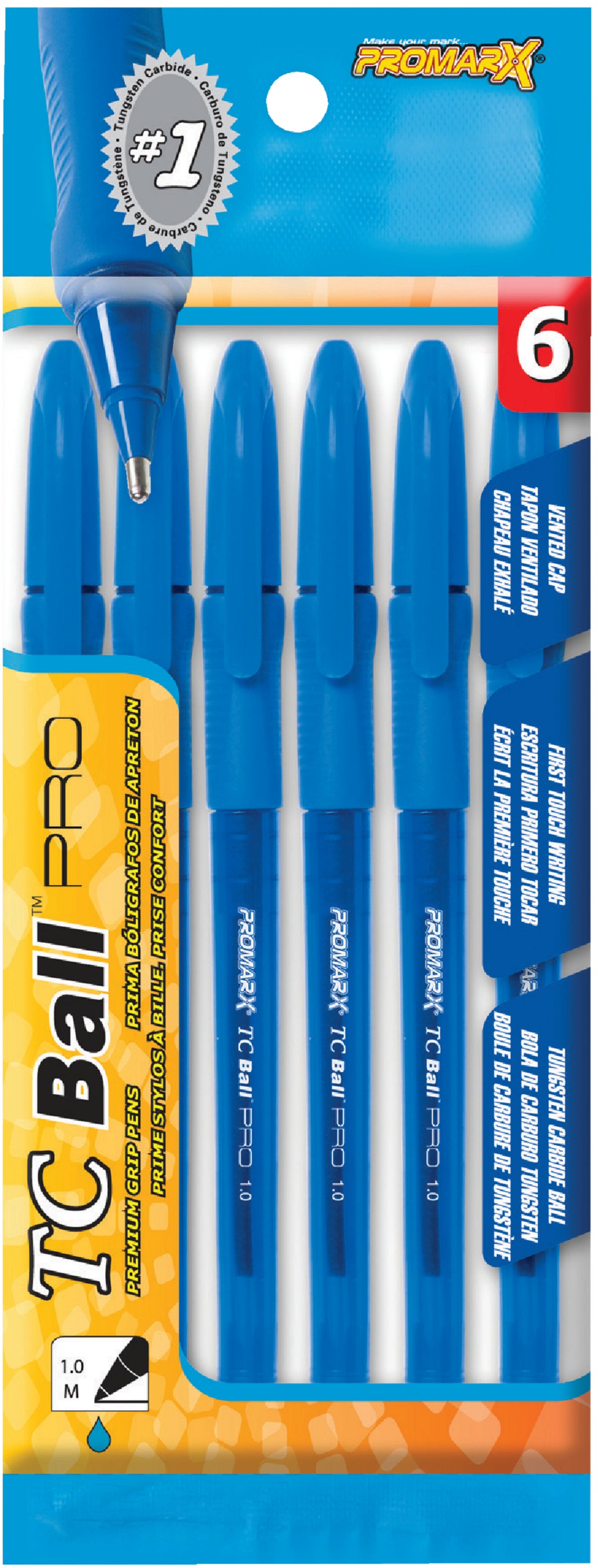 ProMarx TC Ball Pro Stick Pen Blue (Pack of 12)