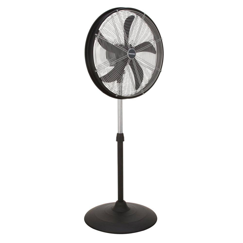 BLUE BLOWER PROFESSIONAL Adjustable-Height 20 in. Oscillating Pedestal Fan HVOSF-20S