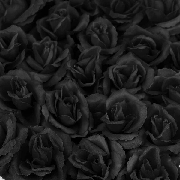 Artificial Flowers Black Rose Picks for Wedding，Bouquets，Table Centerpieces，