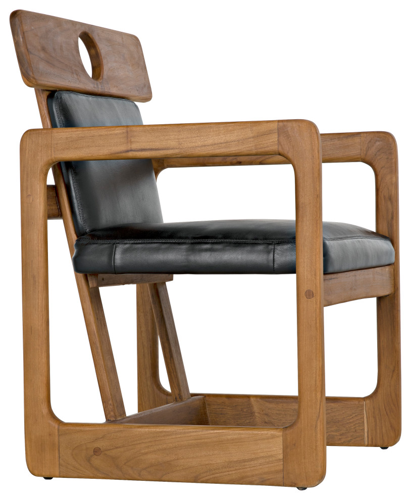 Buraco Arm Chair  Teak   Midcentury   Armchairs And Accent Chairs   by Noir  Houzz