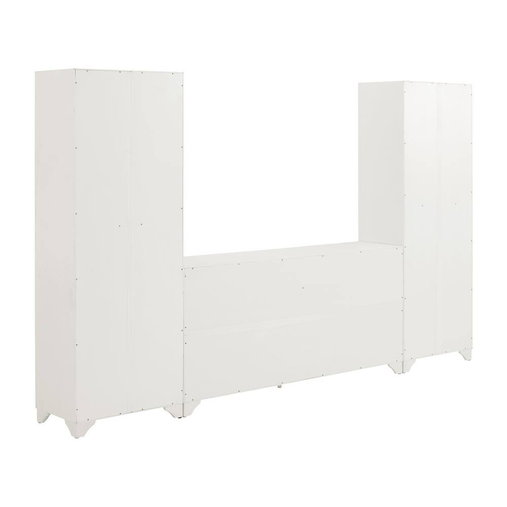 CROSLEY FURNITURE Tara White Sideboard with Pantries KF33012WH