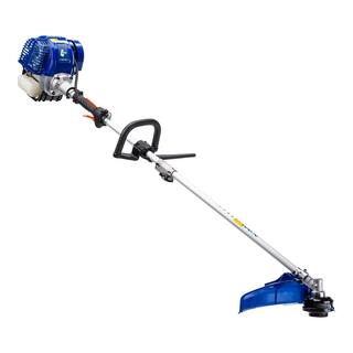 WILD BADGER POWER 31 cc Gas 4-Stroke 2-in-1 Straight Shaft Grass Hand Held Trimmer with Brush Cutter Blade and Bonus Harness WBP31BCF