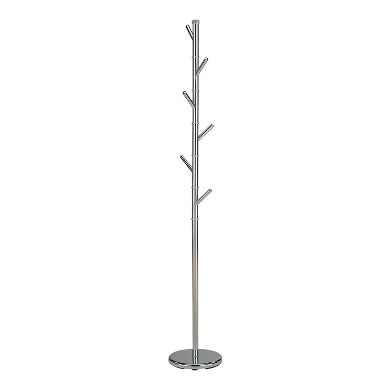 Pilaster Designs Barric 6-hook Metal Twiggy Coat Rack Stand in Chrome