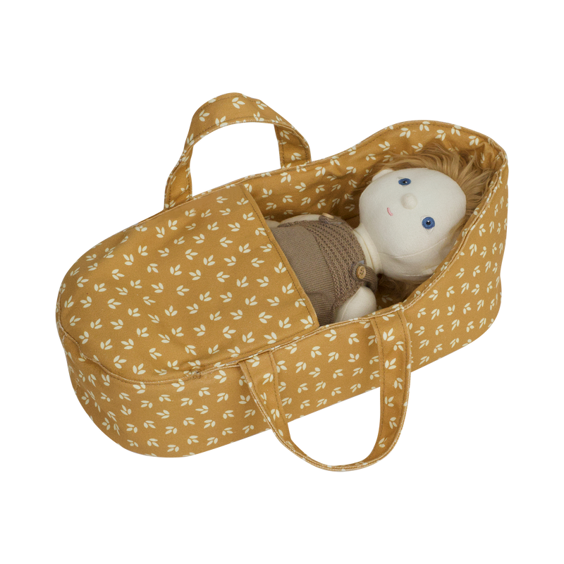 Dinkum Doll Carry Cot - Leaf by Olli Ella