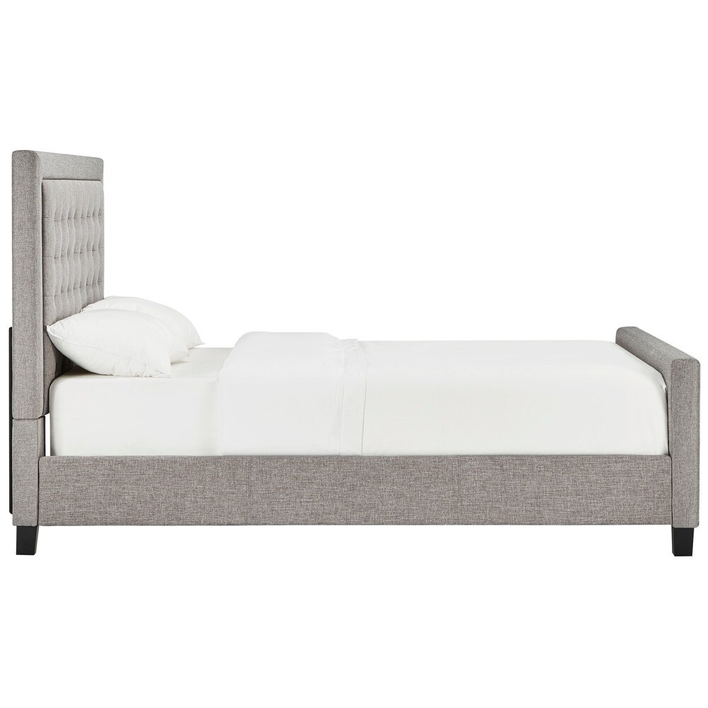 Bellevista Square Button tufted Upholstered Bed by iNSPIRE Q Bold