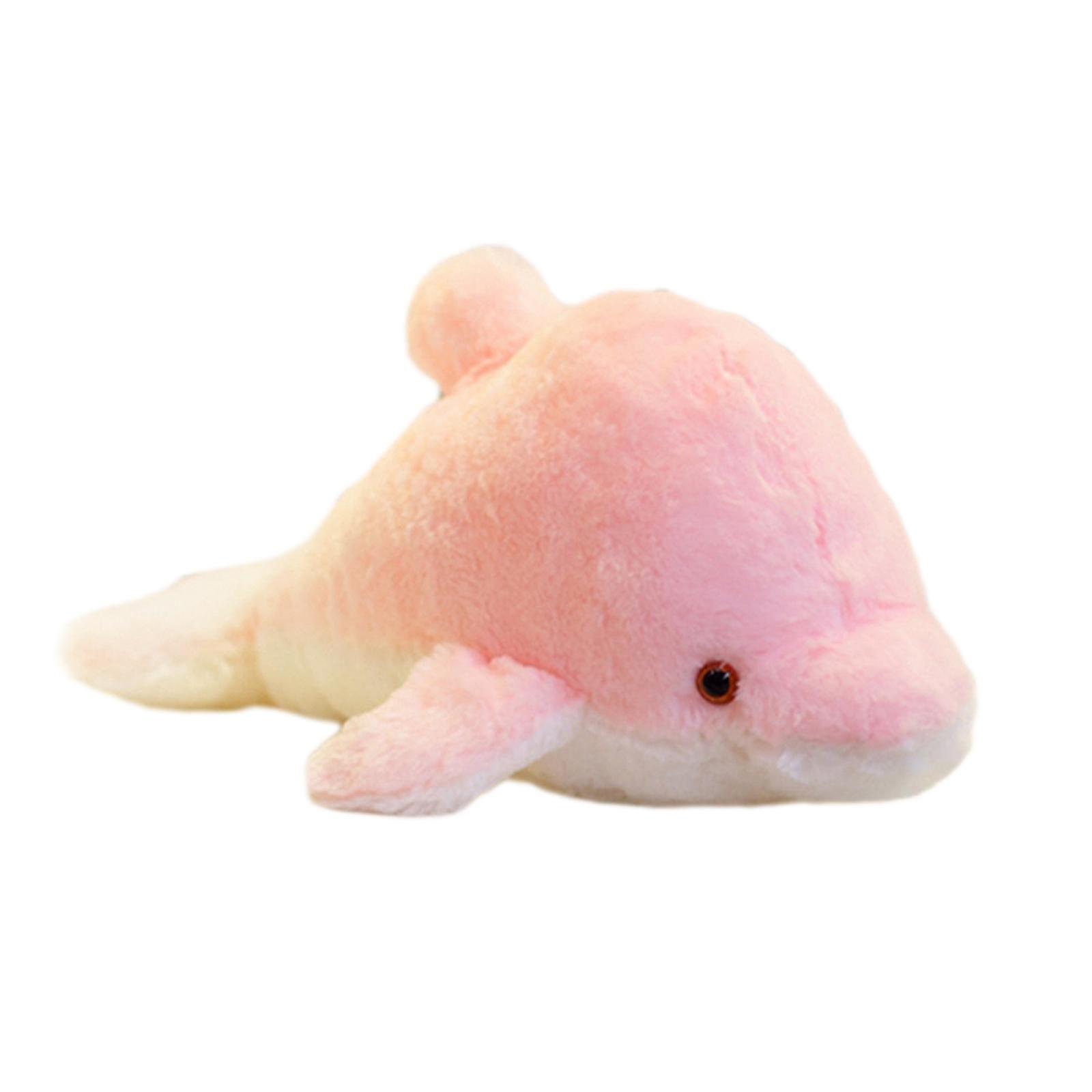 Light Up Plush Toy Dolphin Doll Lovely Glowing For Living Room Couch Bedroom Normal Pink