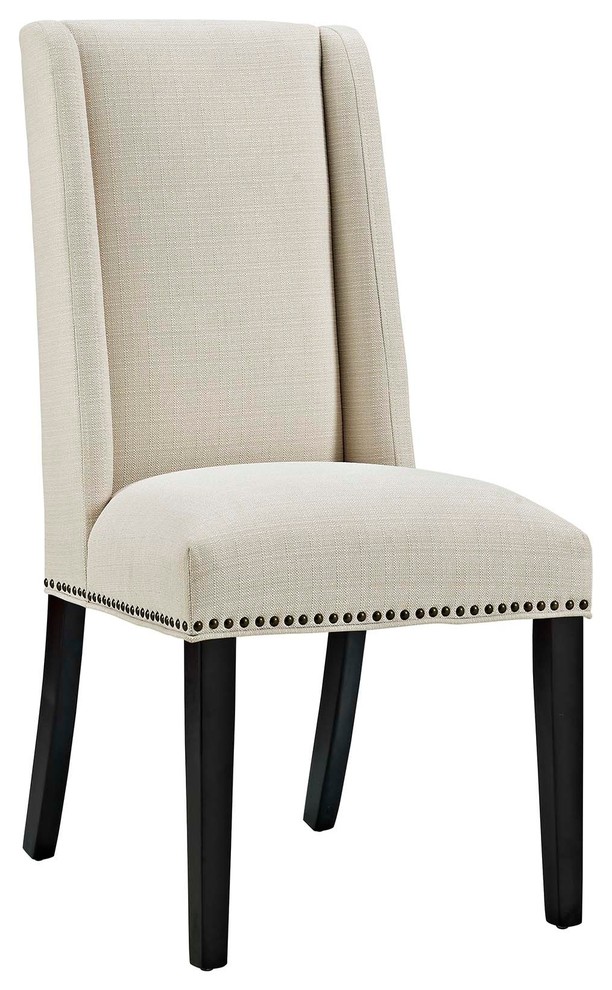 Baron Dining Chair Set of 4  Beige   Transitional   Dining Chairs   by Morning Design Group  Inc  Houzz