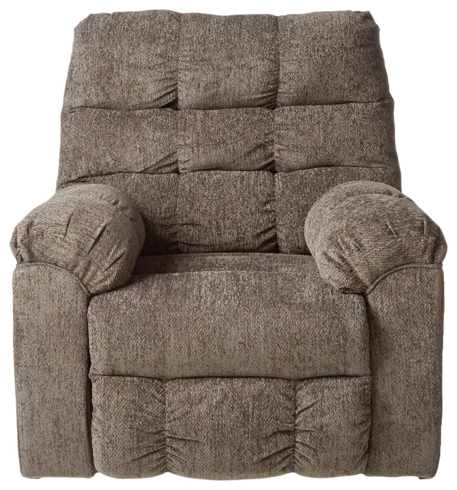 Transitional Recliner Chair  Rocker and Swivel Function With Tufted Padded Seat   Transitional   Recliner Chairs   by Declusia  Houzz