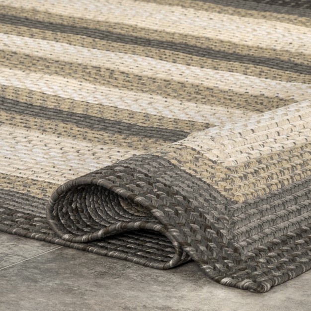 Nuloom Gwyneth Braided Borders Indoor outdoor Patio Area Rug