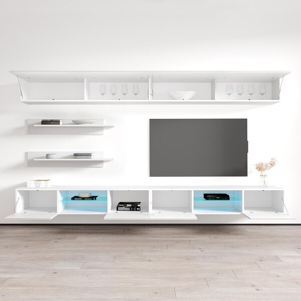 Fly I1 33TV Wall Mounted Floating Modern Entertainment Center