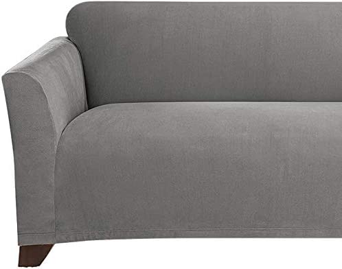 Stretch Morgan 1-Piece Sofa Furniture Cover, Gray