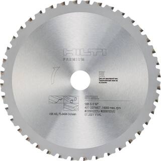 Hilti 6-12 in. 40-Teeth Carbide Circular Saw Metal Cutting Blade 2330124