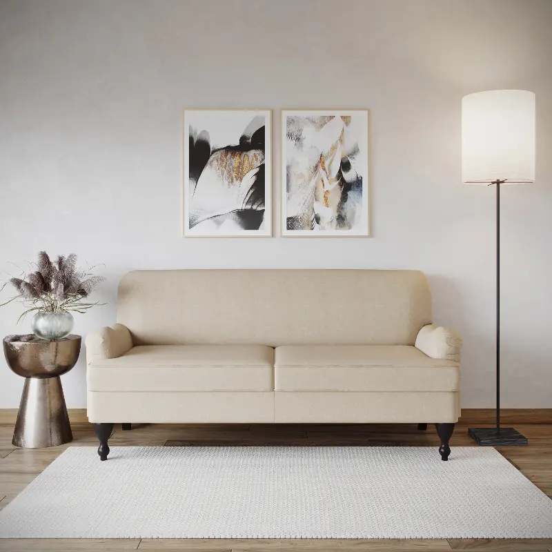 Lizzy Classic Beige Sofa