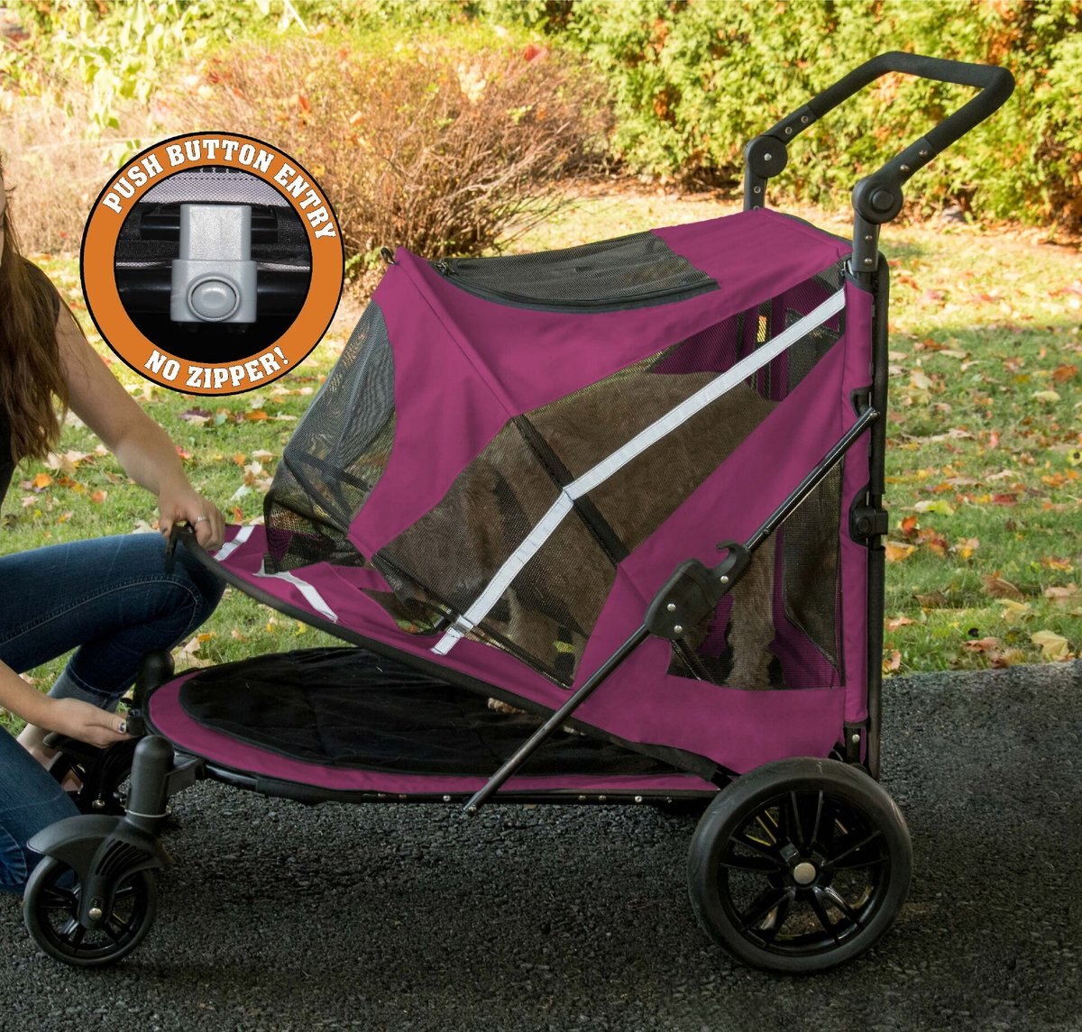 Pet Gear Expedition No-Zip Dog and Cat Stroller