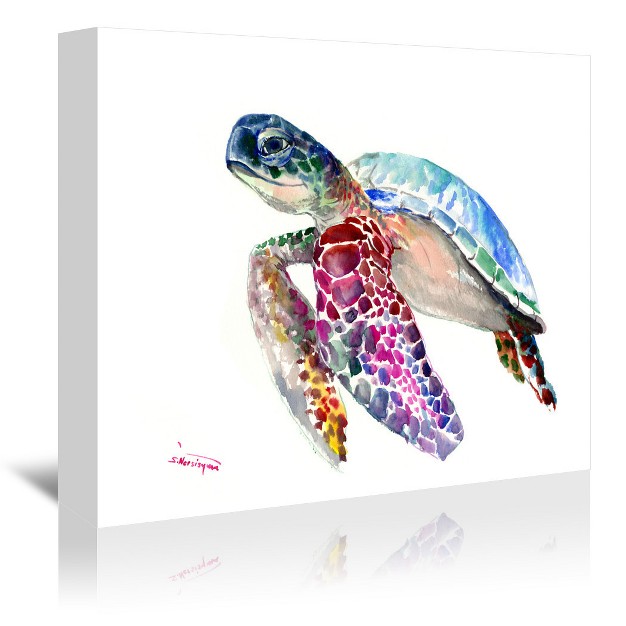 Americanflat Coastal Animal Sea Turtles 3 By Suren Nersisyan Wrapped Canvas