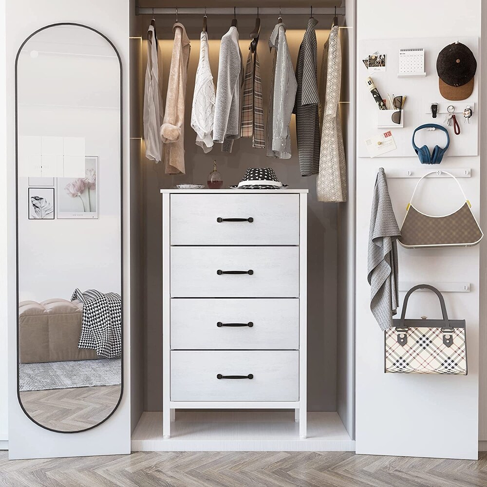 White Dresser with 6 Drawers  Wide Dresser for Bedroom and 50\