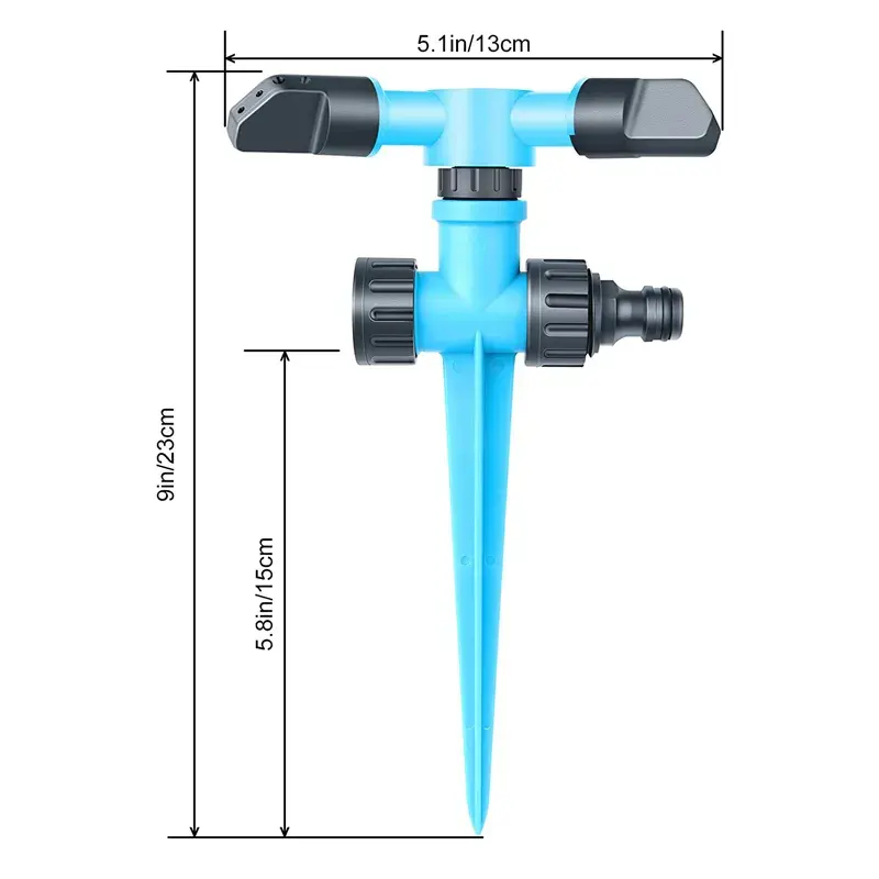 Garden series type ground plug sprinkler automatic rotating sprinkler