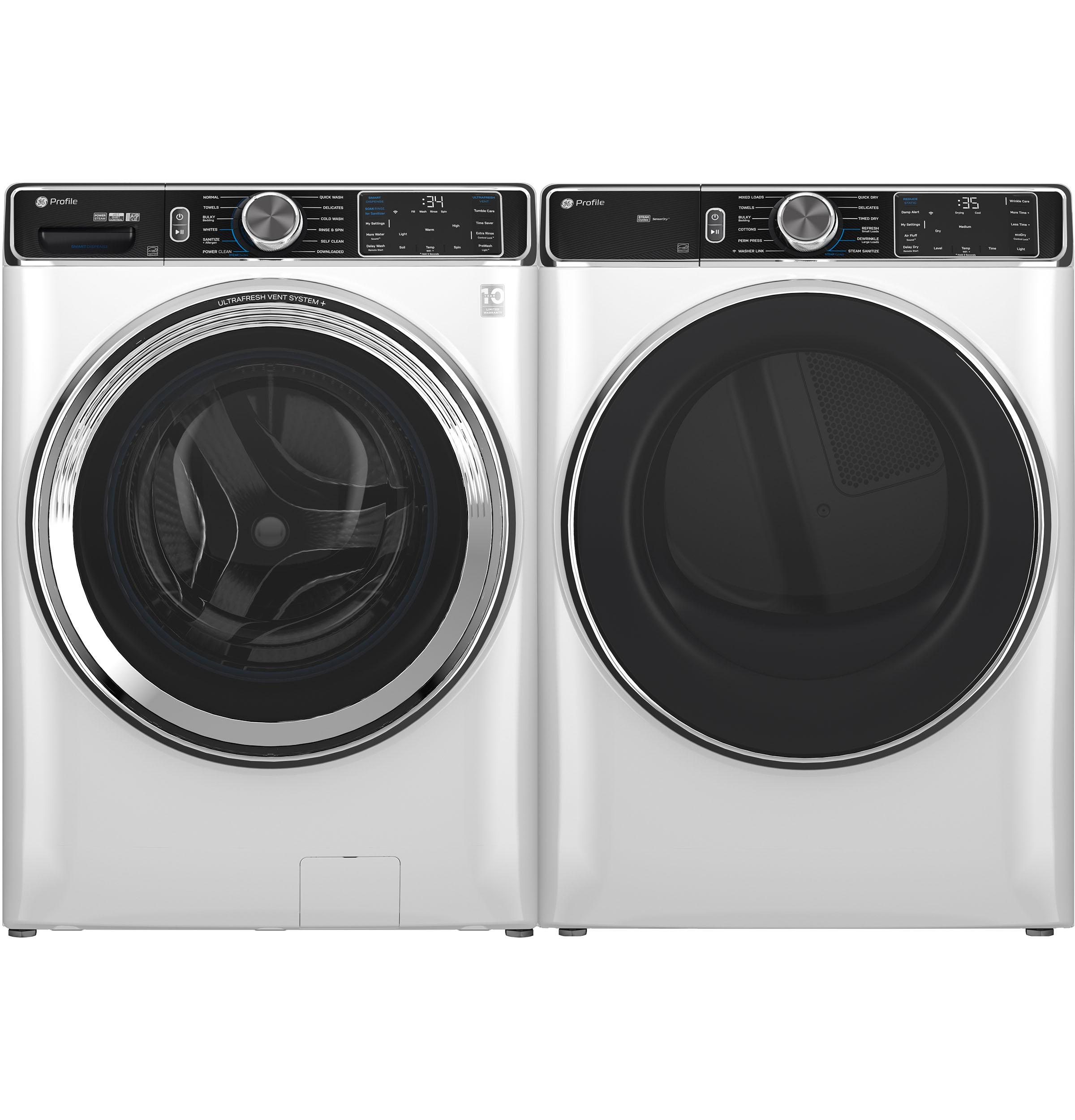 Ge Appliances PFD87ESSVWW Ge Profile™ 7.8 Cu. Ft. Capacity Smart Front Load Electric Dryer With Steam And Sanitize Cycle