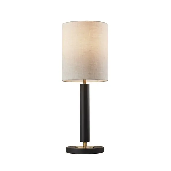 Strick and Bolton Daniela Satin Steel Table Lamp