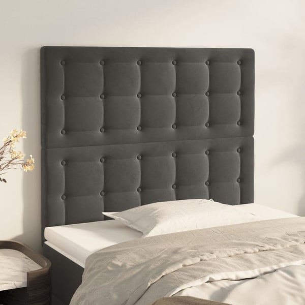 vidaXL Headboard Dark/Light Gray 39.4