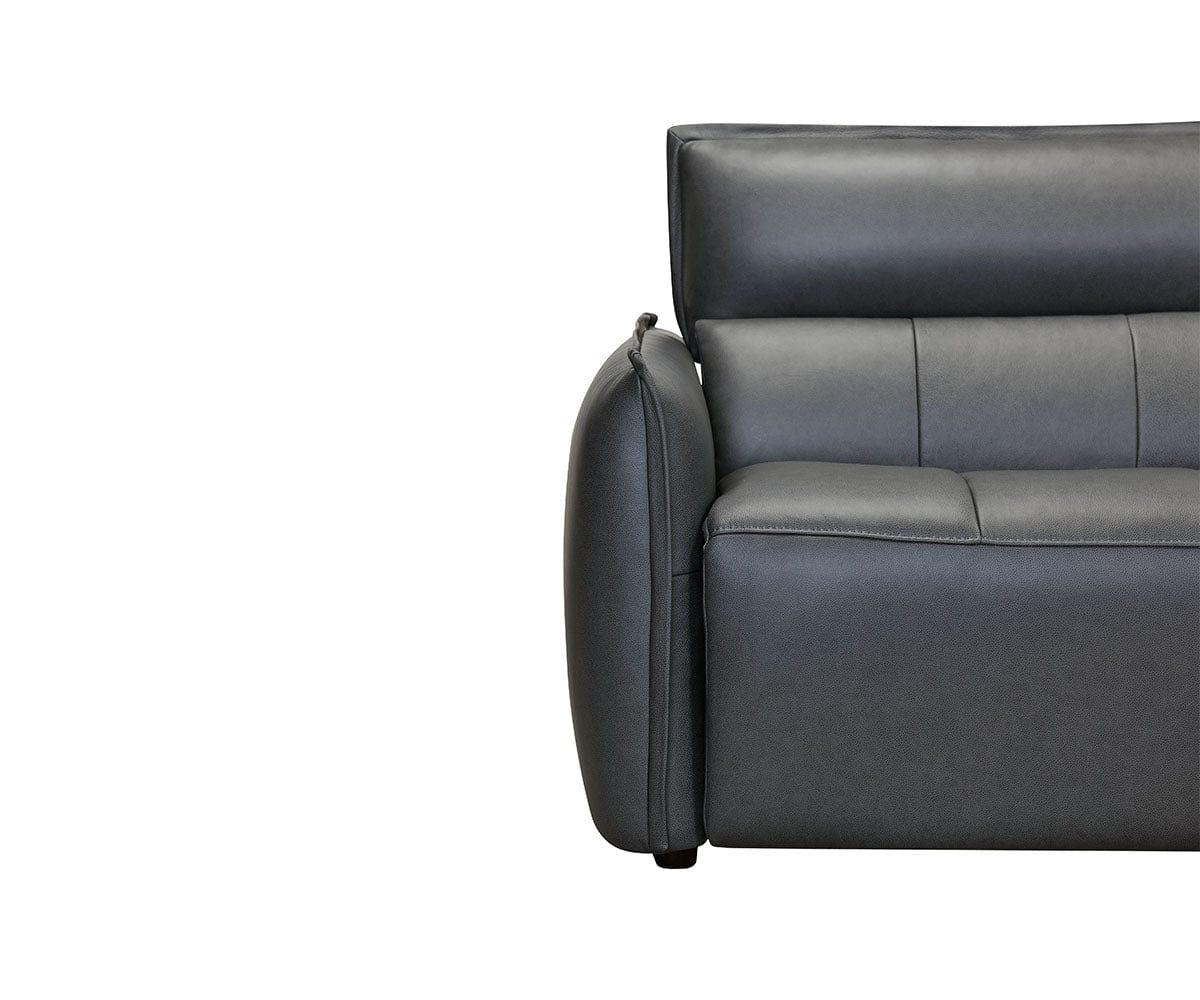 Carson Leather Power Reclining Sectional