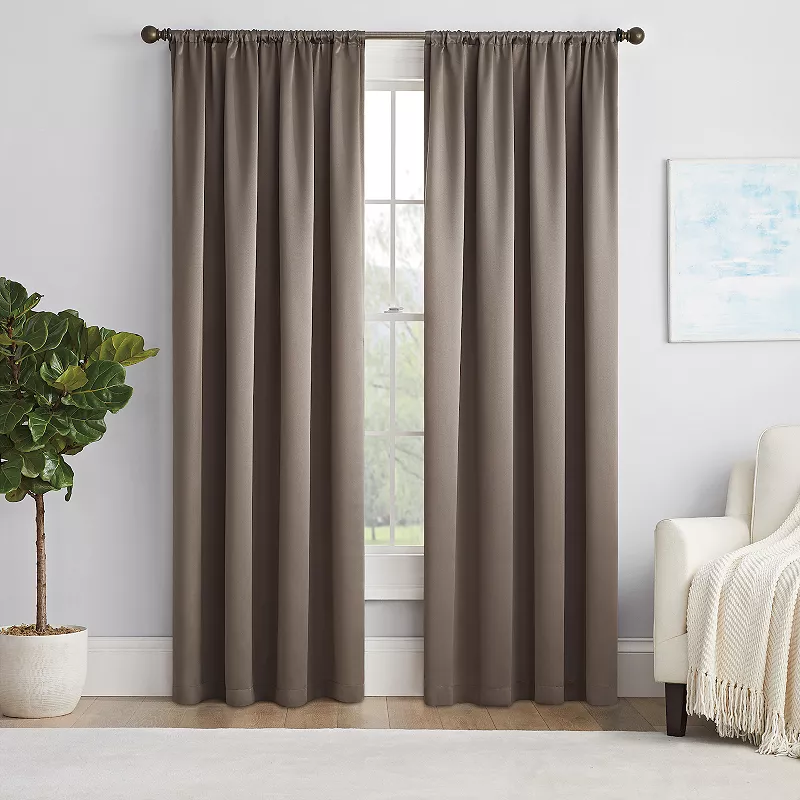 eclipse Solid Thermapanel Room-Darkening 1-Panel Window Curtain