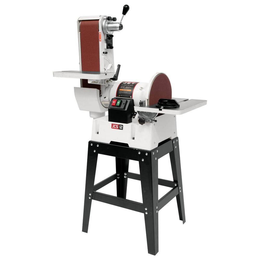 Jet 115230-Volt JSG-6DCK 1.5 HP 6.5 in. x 48 in. Belt and 12 in. Disc Sander with Open Stand 708599K