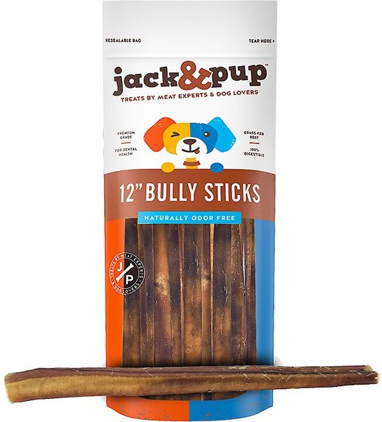 Jack and Pup Thick Bully Stick 12\