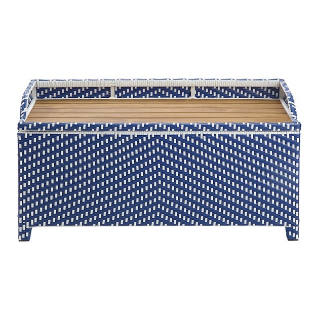 Maksville Outdoor Aluminum Storage Bench Mibasics