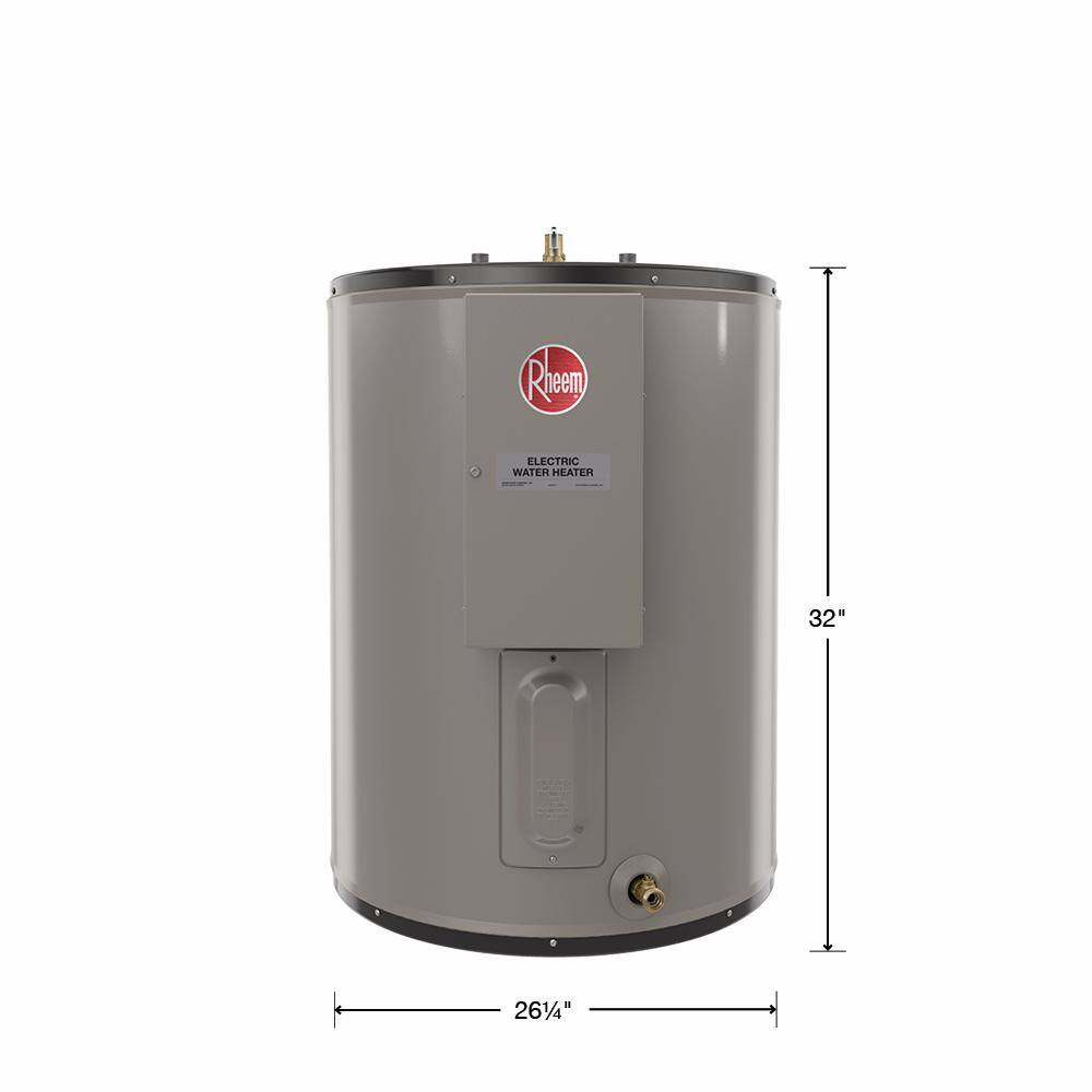 Rheem Light Duty 50 gal. Short 208-Volt 9kw Multi Phase Commercial Field Convertible Electric Tank Water Heater ELDS52-TB 208 Volt 9 kW