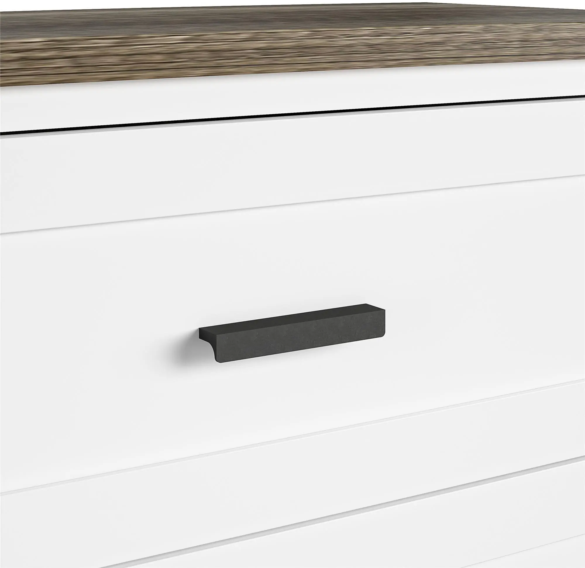 Carver Contemporary White 4-Drawer Dresser