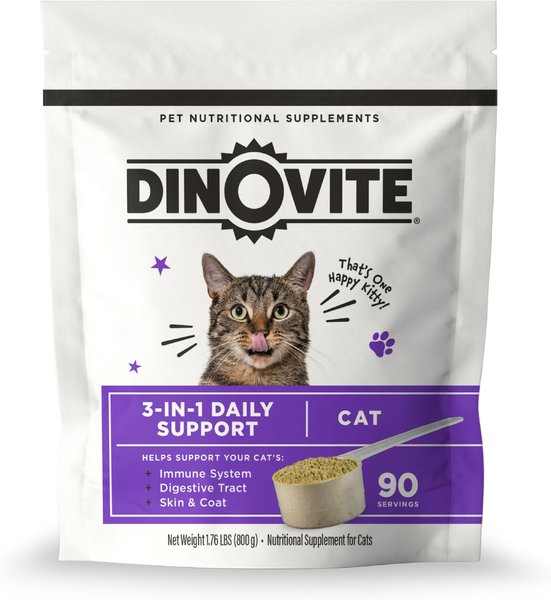 Dinovite Daily Nutritional Supplement for Cats， 12.2-oz bag