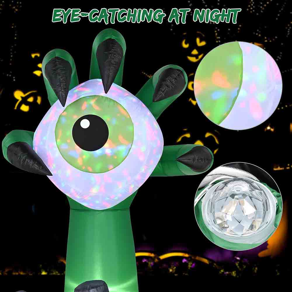 Yescom Inflatable Monster Hand Eyeball Motion Activated Sound