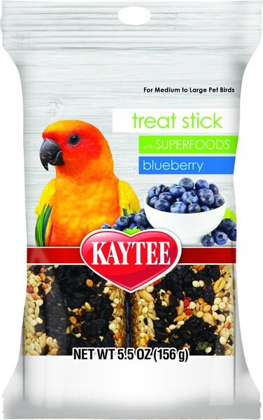 Kaytee Avian Superfood Treat Stick Blueberry Bird Treat， 5.5-oz bag