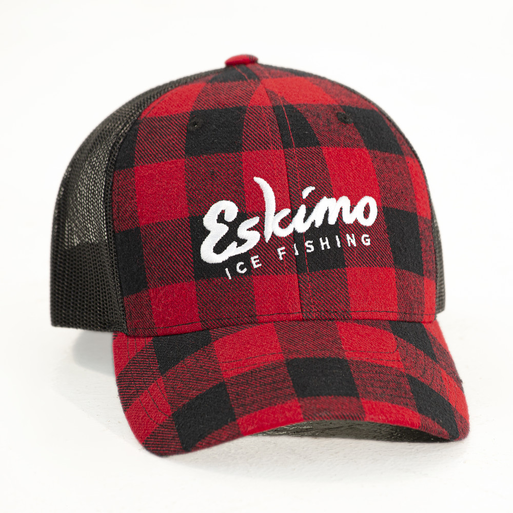 Eskimo Buffalo Plaid Trucker Cap ;