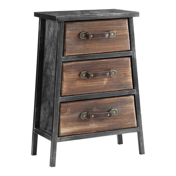 Carbon Loft Smith Industrial Style Metal and Wood 3-drawer Chest