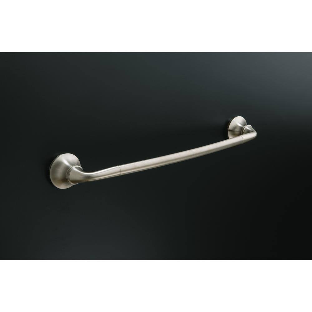 KOHLER Forte Sculpted 18 in. Towel Bar in Vibrant Brushed Nickel K-11370-BN