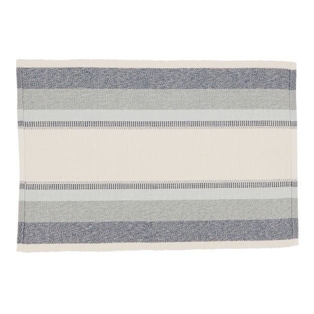 Saro Lifestyle Ribbed Stripe Table Placemats