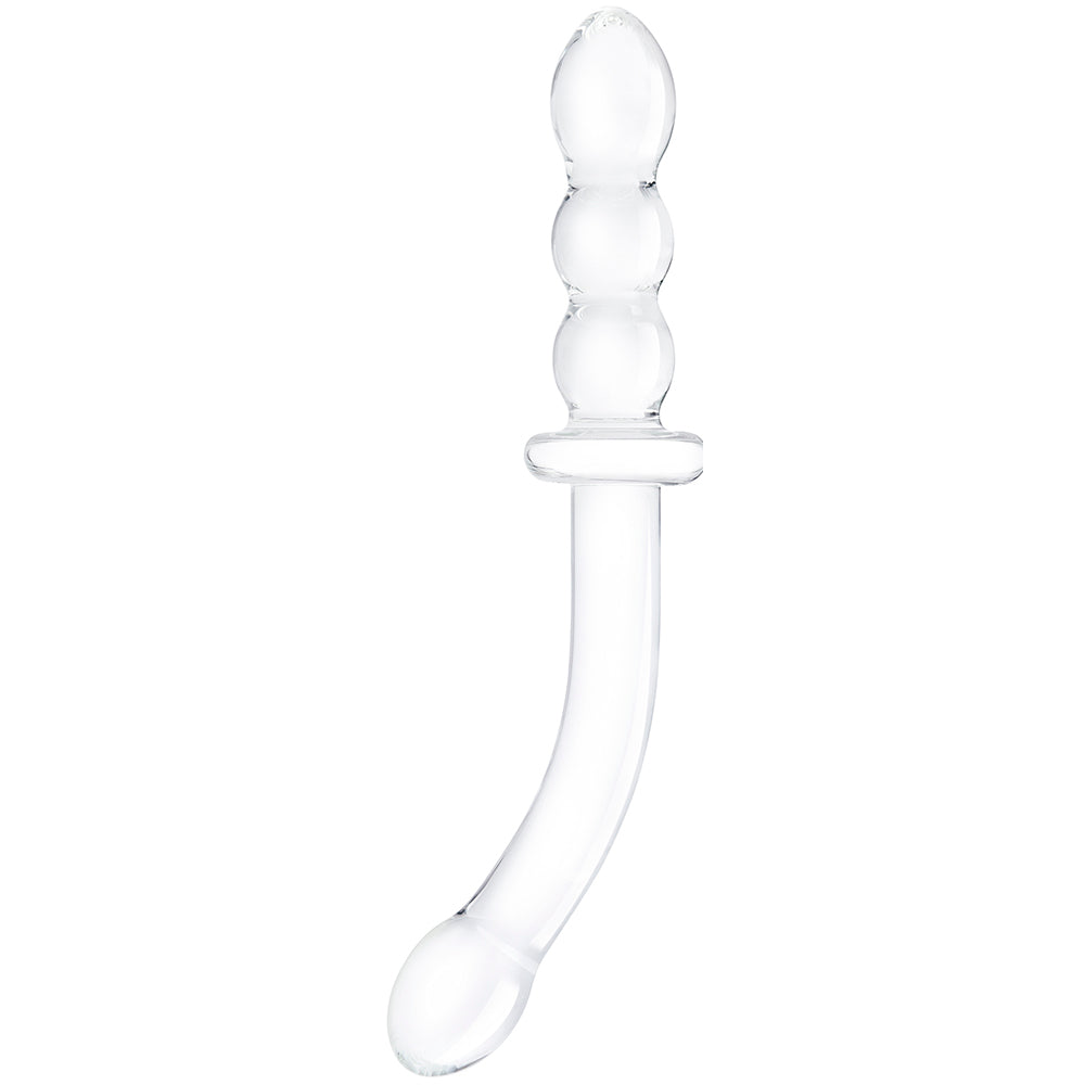 gläs 12 Inch Girthy Ribbed G-Spot Dildo