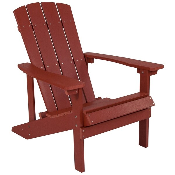 Outdoor AllWeather Poly Resin Wood Adirondack Chair